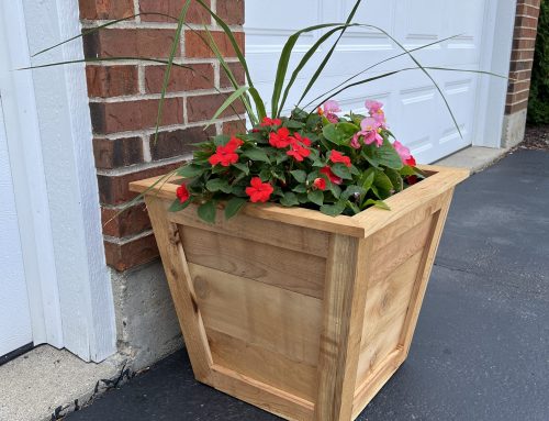 DIY Tapered Cedar Planters